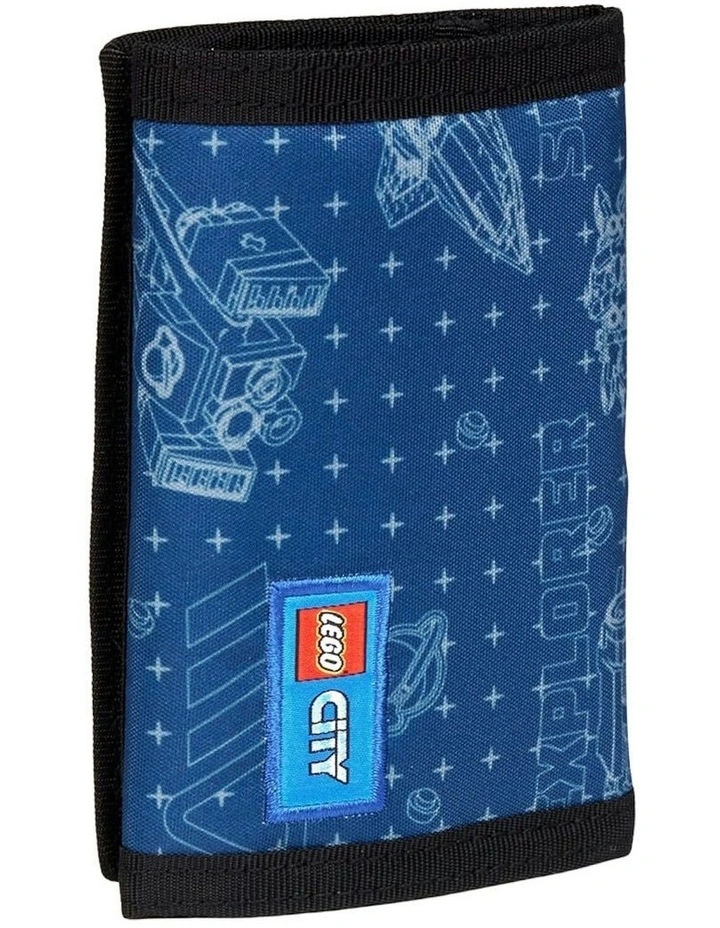 City Space Explorer Tri-Fold Wallet 13x25.5cm in Blue image 1