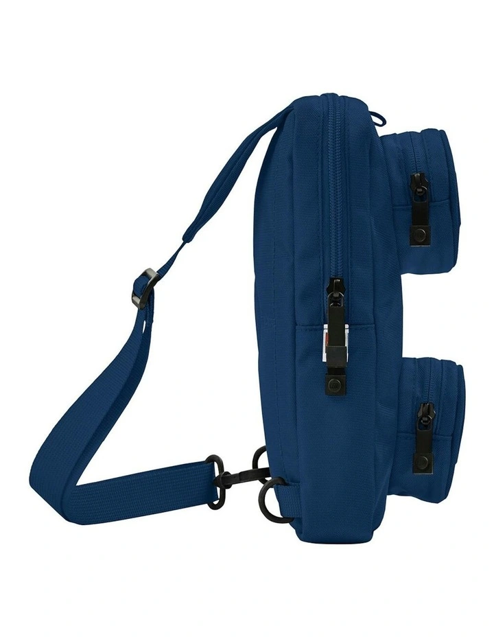 Brick Crossbody Sling Bag 25.5cm in Earth Blue image 3