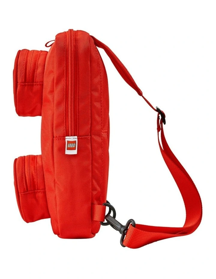 Brick Crossbody Sling Bag 25.5cm in Bright Red image 3