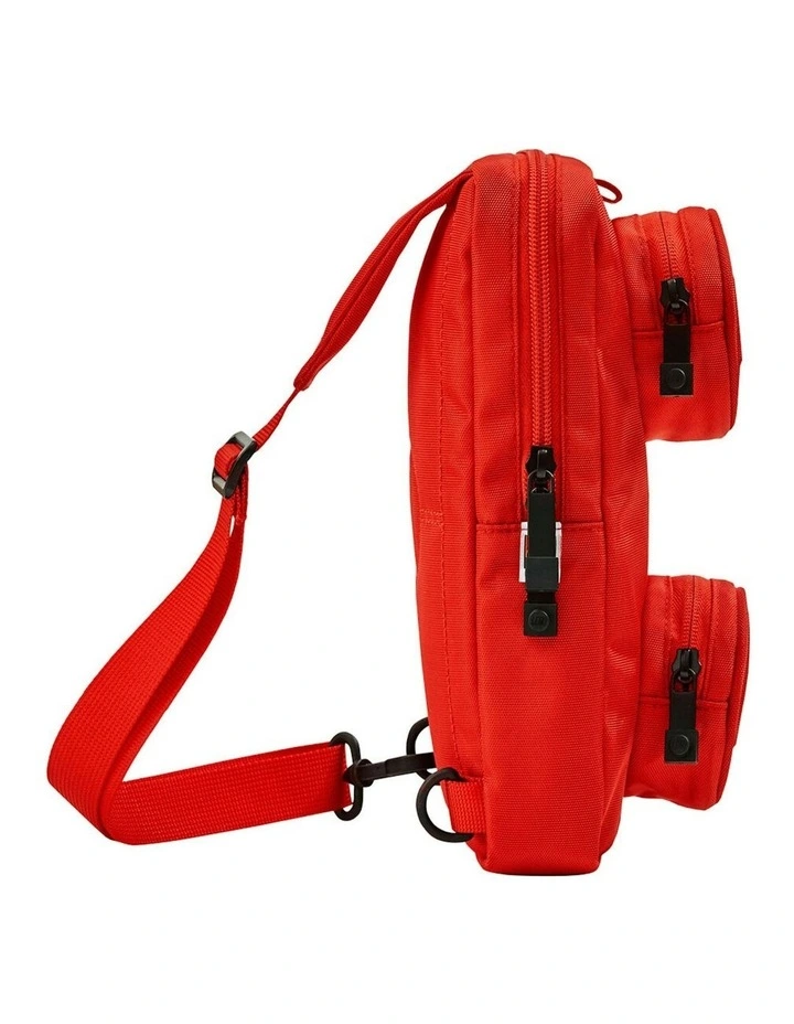 Brick Crossbody Sling Bag 25.5cm in Bright Red image 4