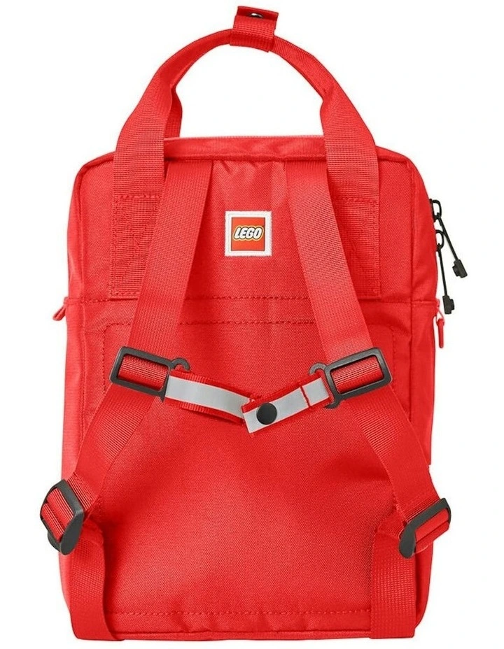 Brick Backpack School Bag 29cm in Bright Red image 2