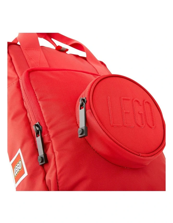 Brick Backpack School Bag 29cm in Bright Red image 4