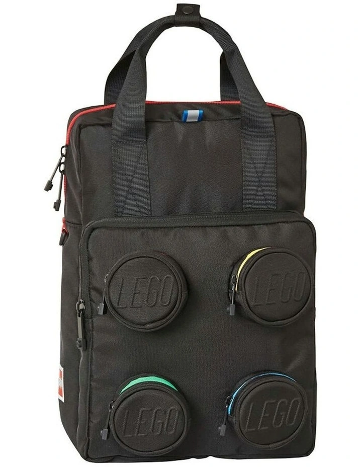 Brick Backpack School/Office Bag 37cm Black image 1