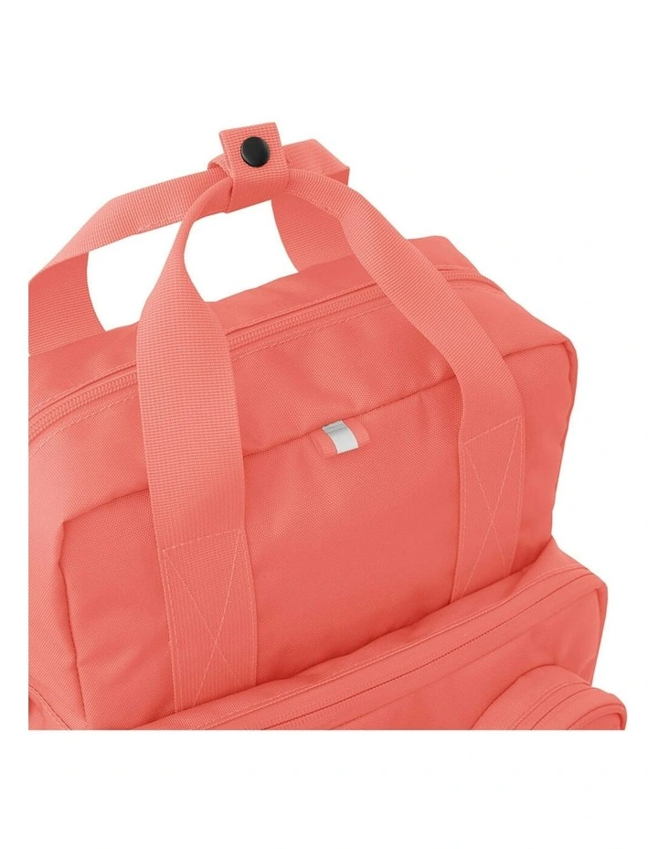 Brick Backpack School/Office Bag 37cm in Vibrant Coral image 3
