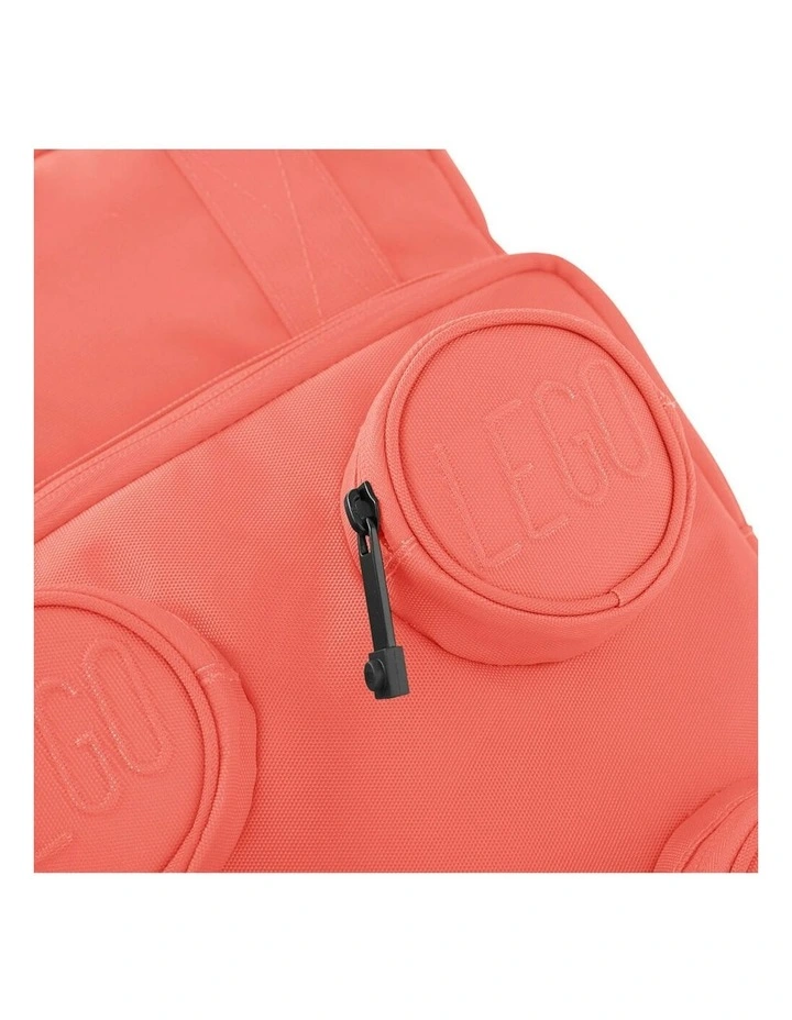 Brick Backpack School/Office Bag 37cm in Vibrant Coral image 4