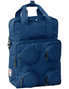 Brick Backpack School/Office Bag 37cm in Earth Blue