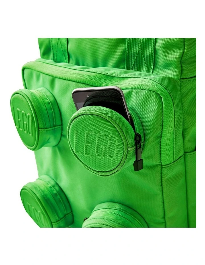 Brick Backpack School/Office Bag 37cm in Bright Green image 3