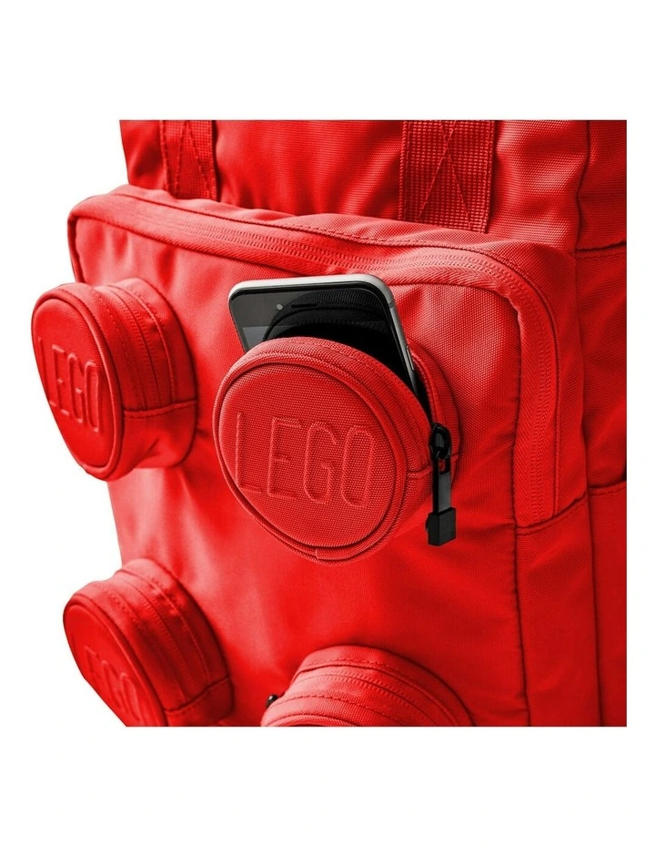 Brick Backpack 37cm in Red image 3