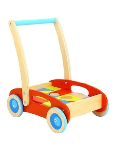 Wooden Walker With Blocks Fun Play