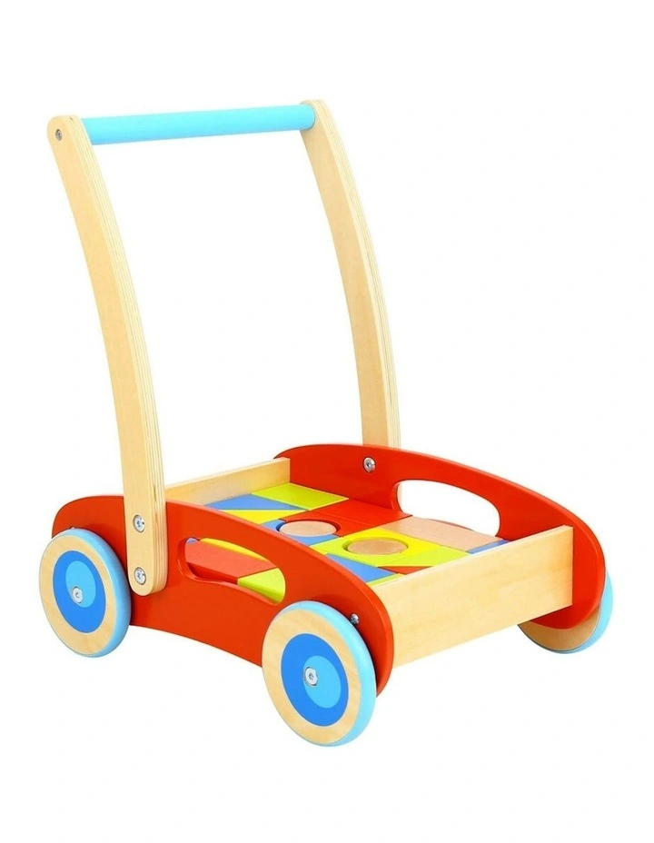 Wooden Walker With Blocks Fun Play image 1