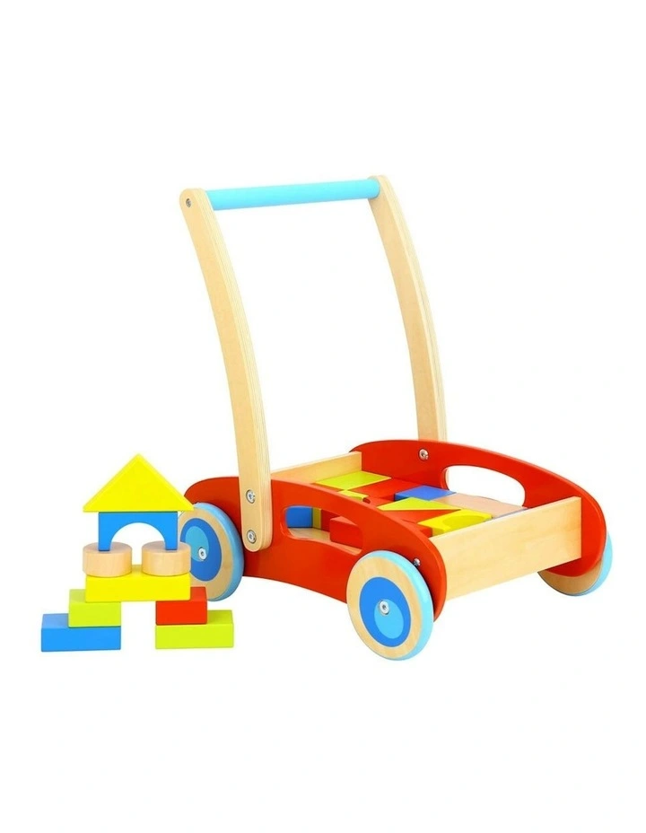 Wooden Walker With Blocks Fun Play image 2