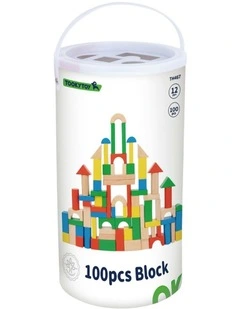 Wooden Blocks Set Of 100 Pieces