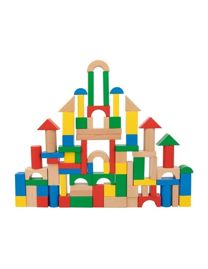 Wooden Blocks Set Of 100 Pieces image 2