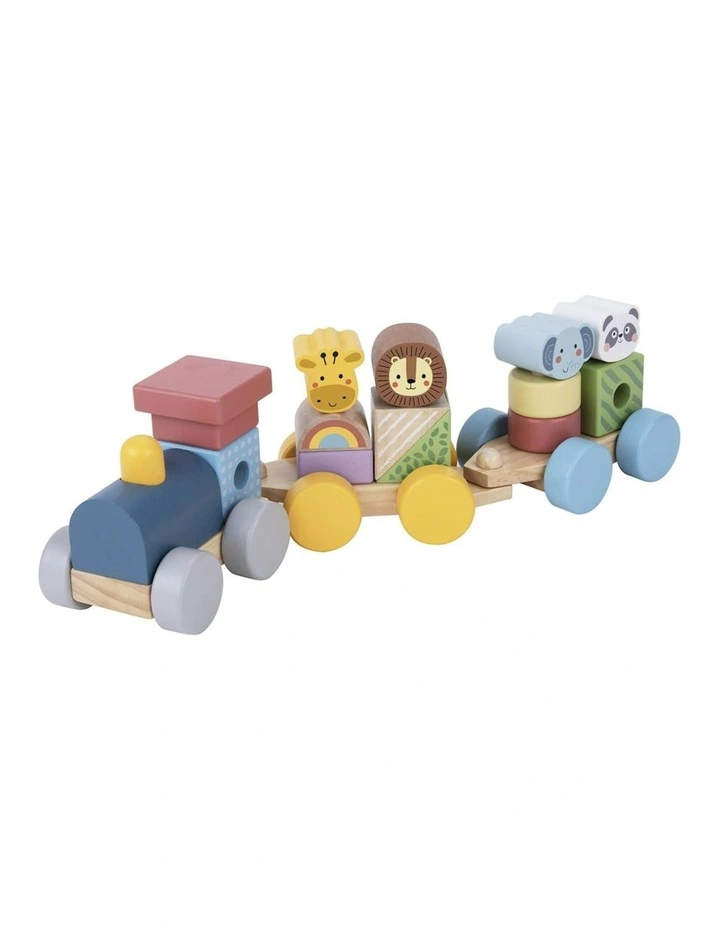 My Forest Friends Wooden Stacking Animals Train Play Set image 2