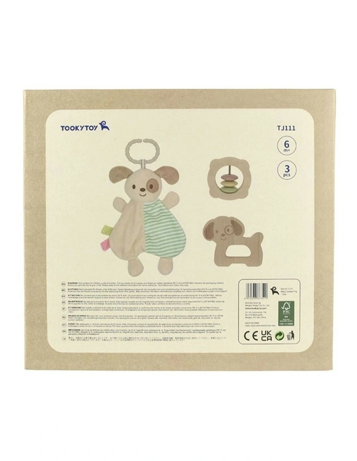 Comforter Wooden Rattle Puppy Dog Set Of 3 Pieces image 5