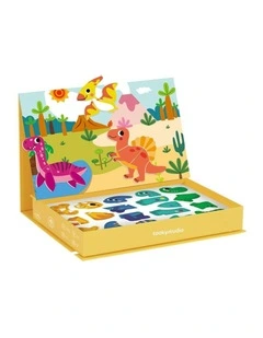 Magnetic Dinosaur Puzzle Pieces Playset Box