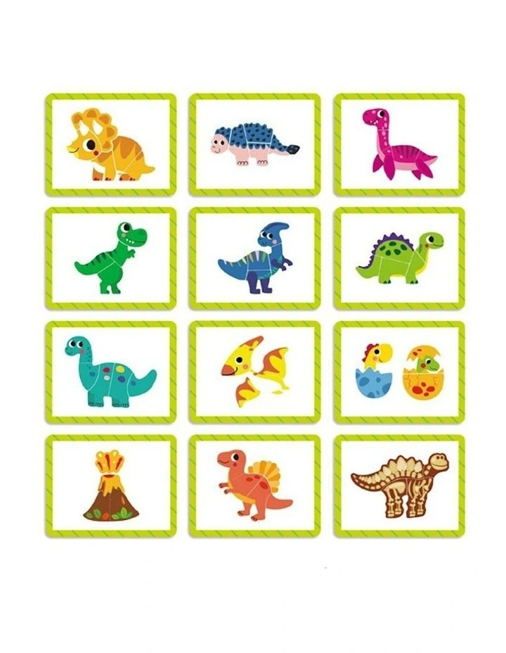 Magnetic Dinosaur Puzzle Pieces Playset Box image 3
