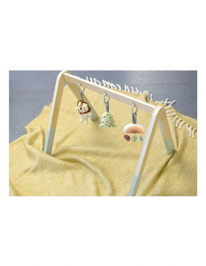 60x54cm My Forest Friends Lion Wooden Baby Gym with Hanging Toys 0+ Years image 4