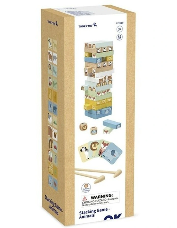 My Forest Friends Stacking Animal Blocks Board Game 3y+ image 2