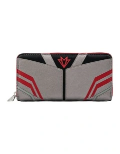 Falcon Costume Zip Around Purse Wallet in Grey