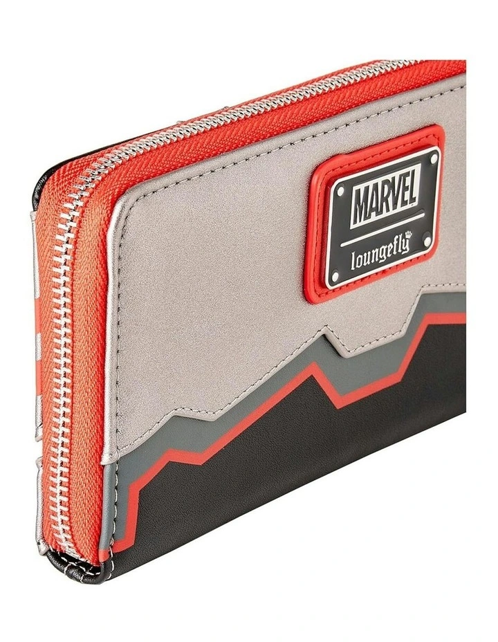 Falcon Costume Zip Around Purse Wallet in Grey image 2