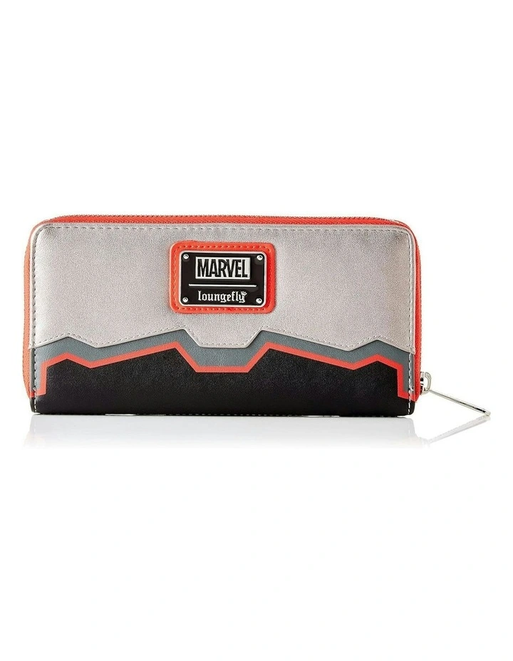 Falcon Costume Zip Around Purse Wallet in Grey image 3