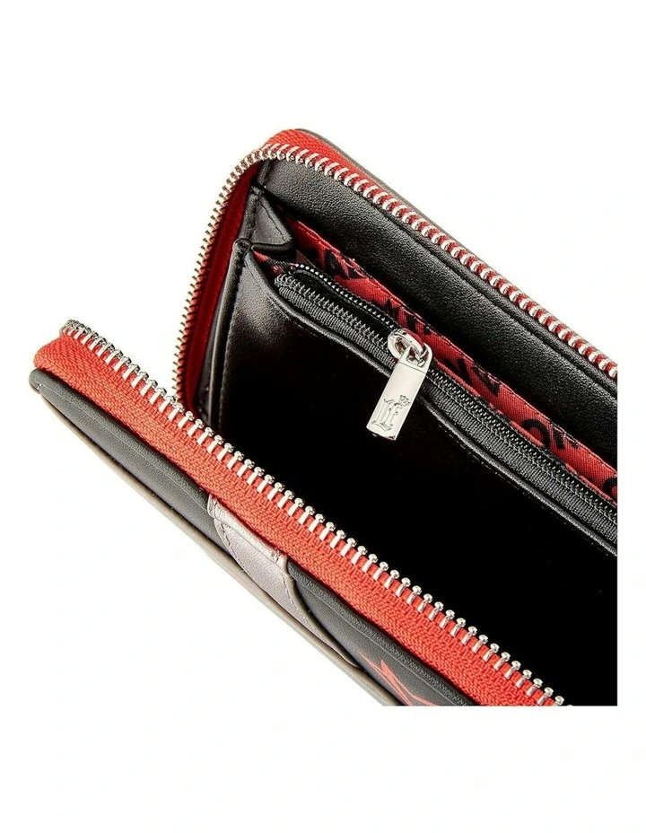 Falcon Costume Zip Around Purse Wallet in Grey image 5