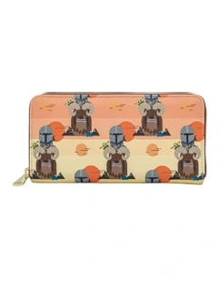 The Mandalorian Bantha Ride Zip Wallet/Purse in Multi