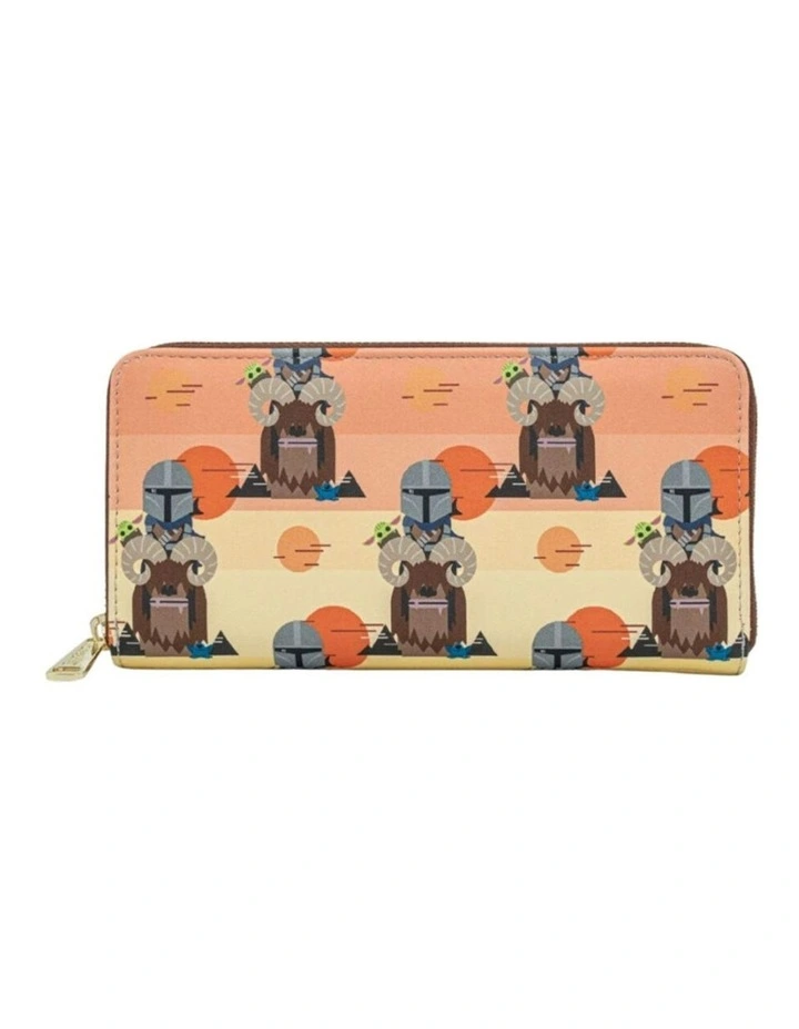 The Mandalorian Bantha Ride Zip Wallet/Purse in Multi image 1
