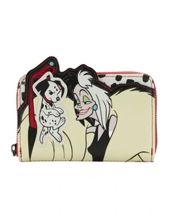 Cruella Scene Zip Purse Wallet Money/Bill Card Organiser in Cream
