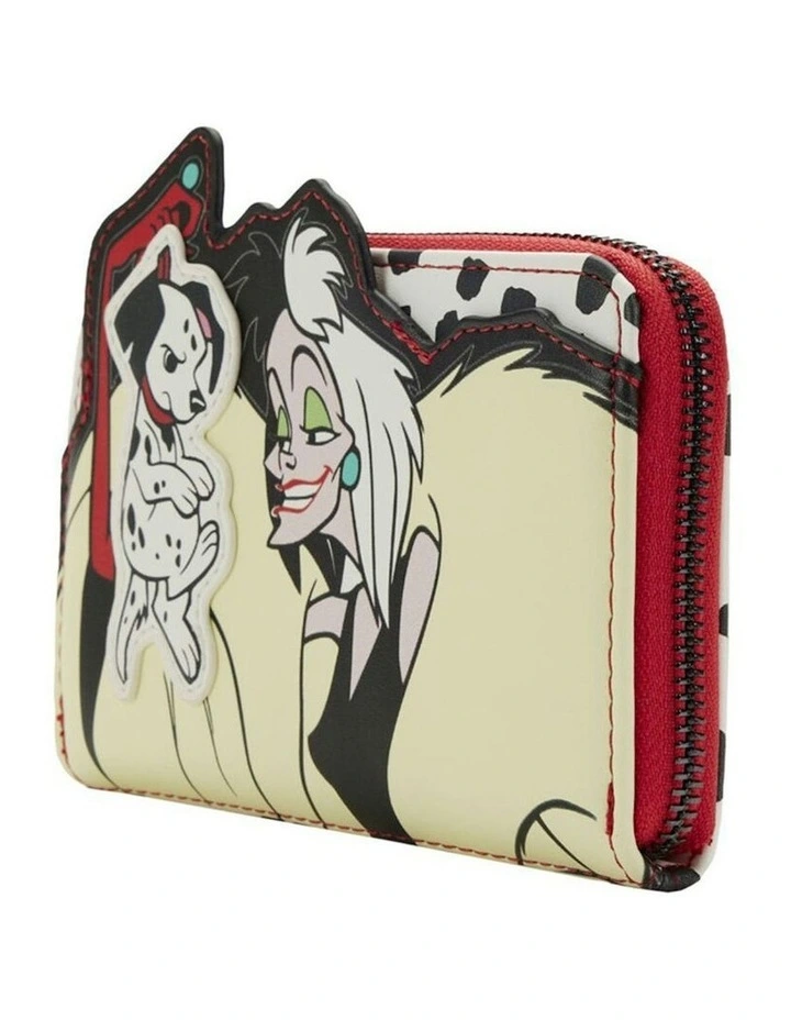 Cruella Scene Zip Purse Wallet Money/Bill Card Organiser in Cream image 3