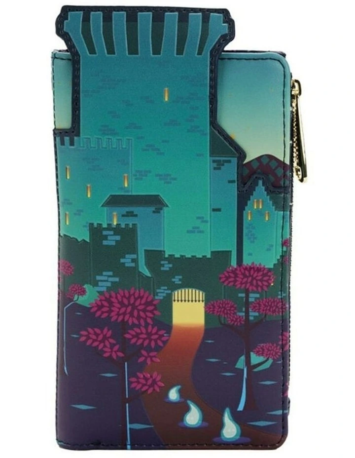 Castle Flap Purse Money Coins/Cash Wallet Organiser in Multi image 2