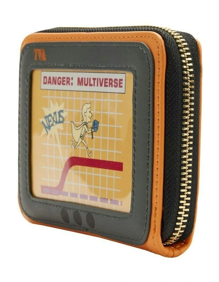 TV TVA Miss Minutes Zip Around Coin Purse Wallet Card Holder in Yellow image 3