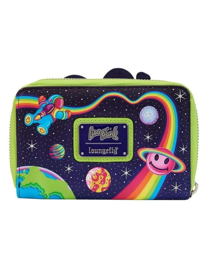 Cosmic Alien Ride Zip Around Wallet Coin Purse Card Holder in Multi image 6