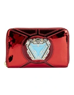Iron Man 15th Anniversary Costume Zip Around Purse Wallet in Red