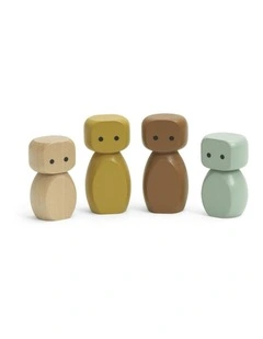Play World Fun Play Wooden Figurine Stacking Toy Set 4 Pieces