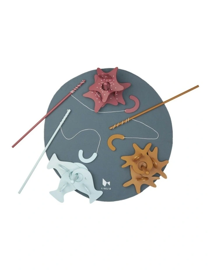 Fishing Game Starfish/Octopus Fun Play Wooden Toy image 1