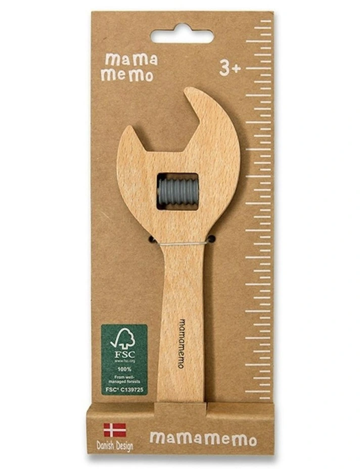 Workshop Tools Adjustable Spanner Fun Play Wooden Toy (3 Years ) image 2