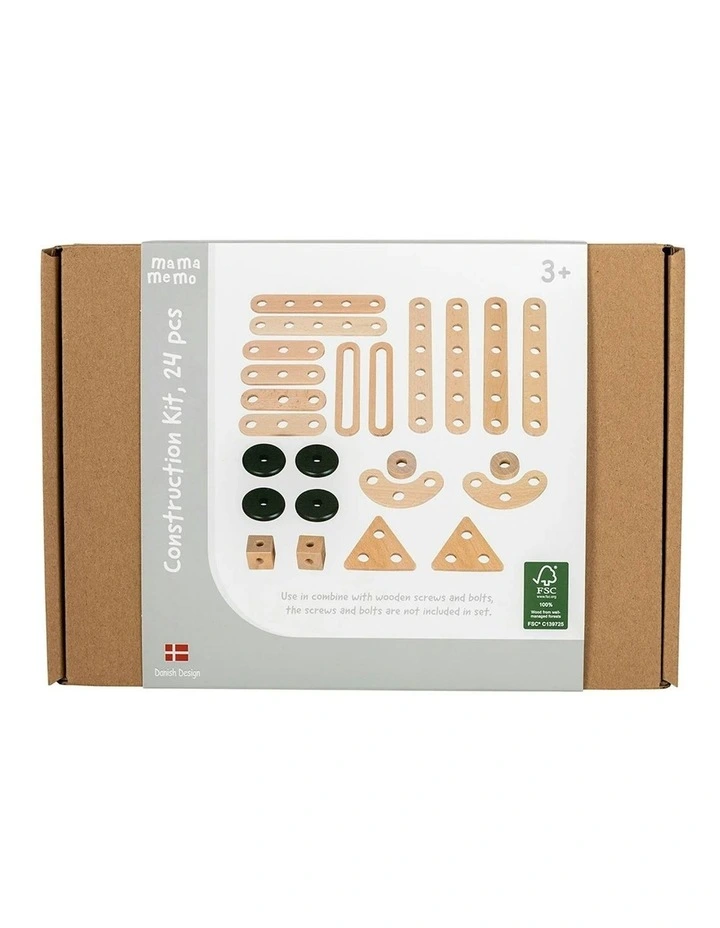 Workshop Craft Construction Set Wooden Building Toy (3 Years ) image 2