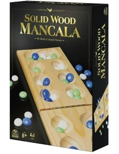 Classics Solid Wood/Wooden Mancala Kids/Family Tabletop Game Set 8y 