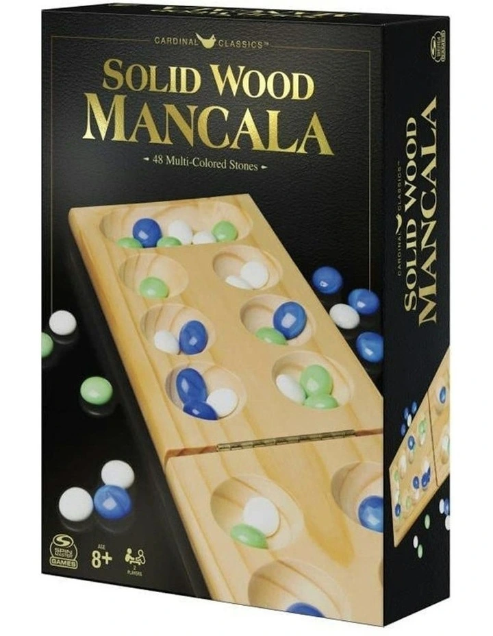 Classics Solid Wood/Wooden Mancala Kids/Family Tabletop Game Set 8y image 1