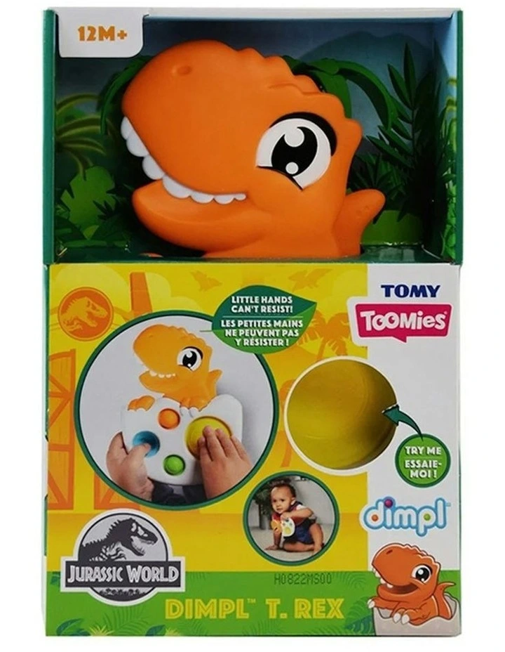 Toomies Jurassic World Dimpl T Rex Animal Dinosaur Toy Play Kids 12m  20cm image 1