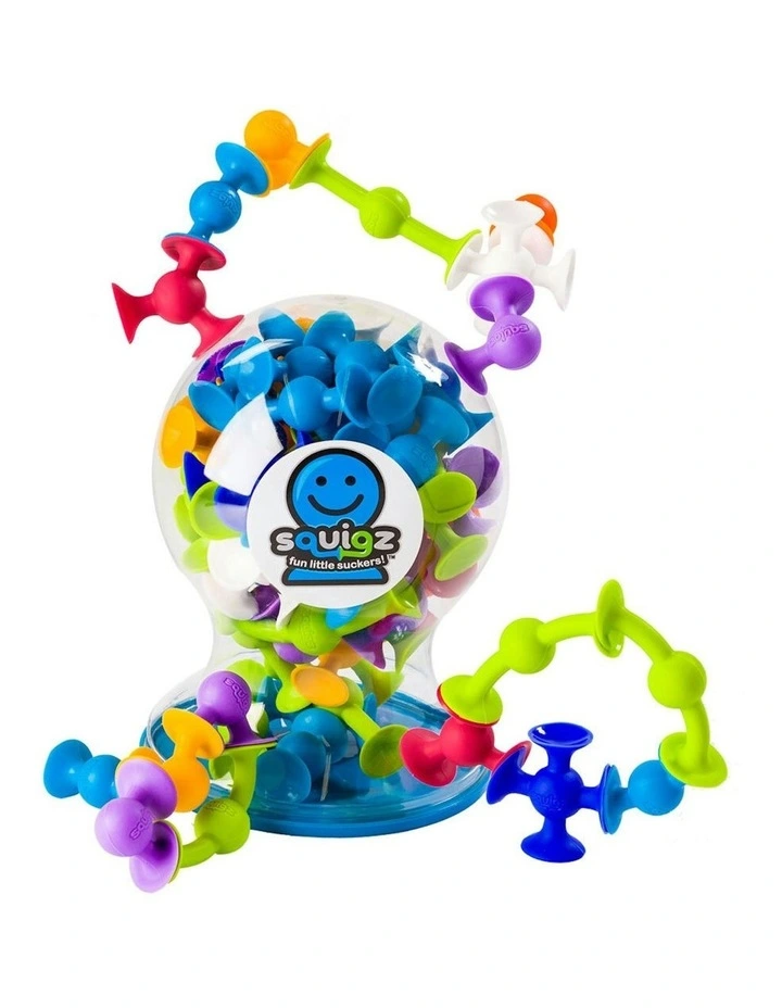 50pc Fat Brain Toys Squigz Delux Suction Construction Fun Game Toy Set Kids 3y  image 1