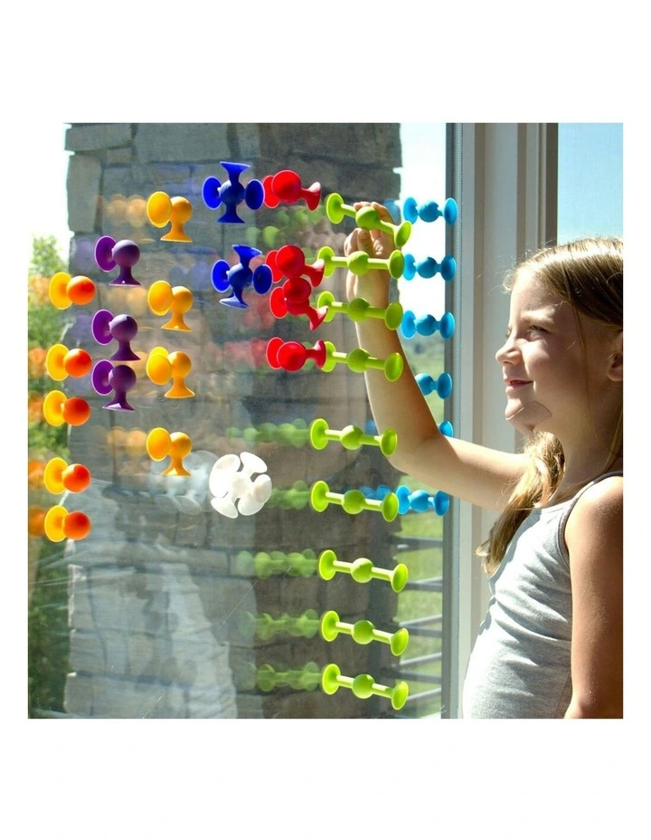 50pc Fat Brain Toys Squigz Delux Suction Construction Fun Game Toy Set Kids 3y  image 6