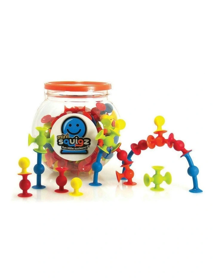 75pc Fat Brain Toys Mini Squigz Suction Construction Toy 5y Kids/Child Fun Play image 2