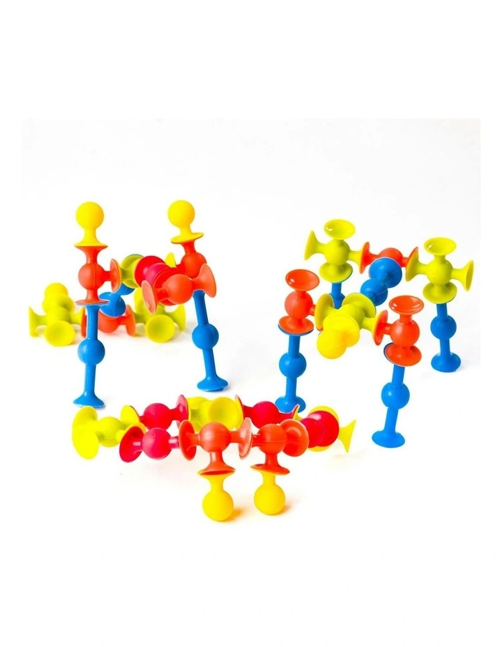 75pc Fat Brain Toys Mini Squigz Suction Construction Toy 5y Kids/Child Fun Play image 4
