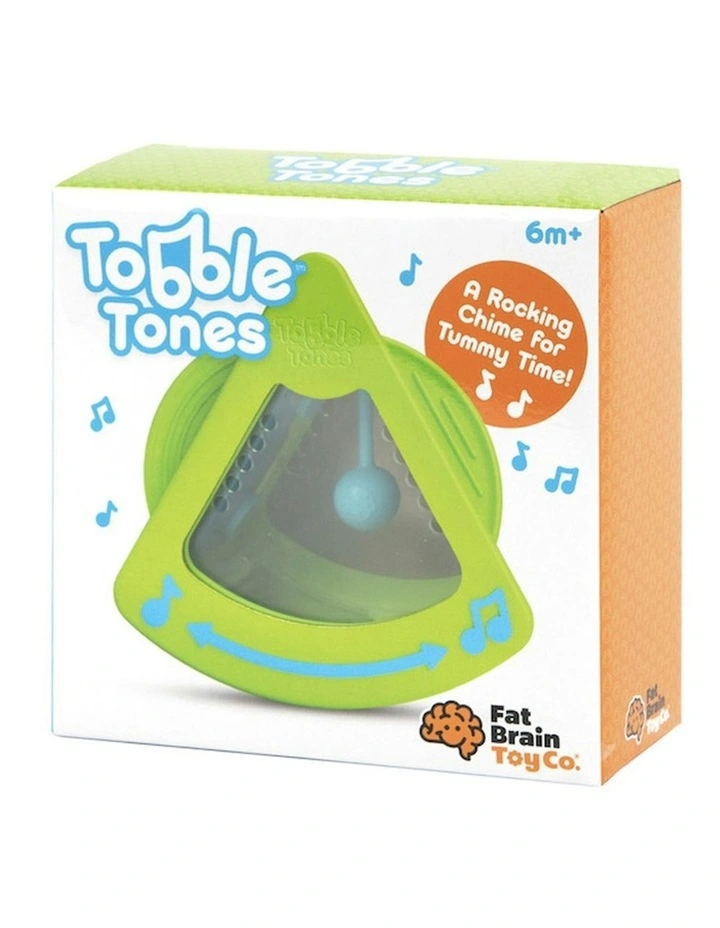 Tobble Tones Rocking Chime Kids Sensory Toy 6m 12cm in Green image 2