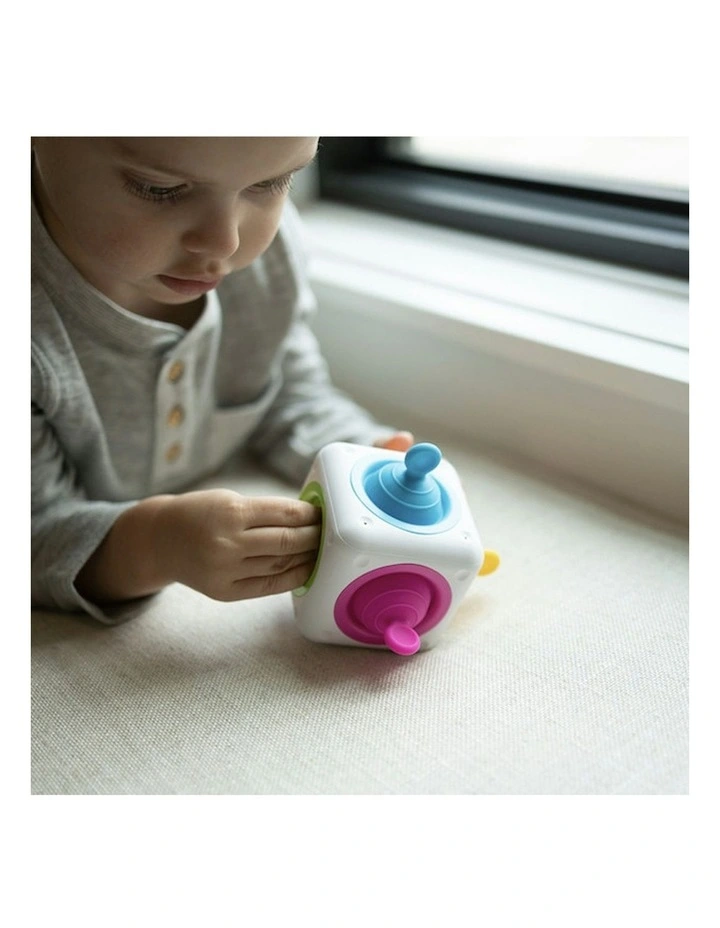 Silicone Tugl Cube Pull Pop Discovery Kids Sensory Toy 2  14cm image 3