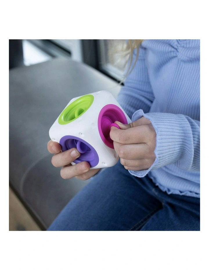 Silicone Tugl Cube Pull Pop Discovery Kids Sensory Toy 2  14cm image 4
