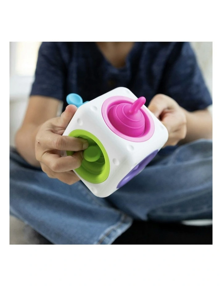 Silicone Tugl Cube Pull Pop Discovery Kids Sensory Toy 2  14cm image 5